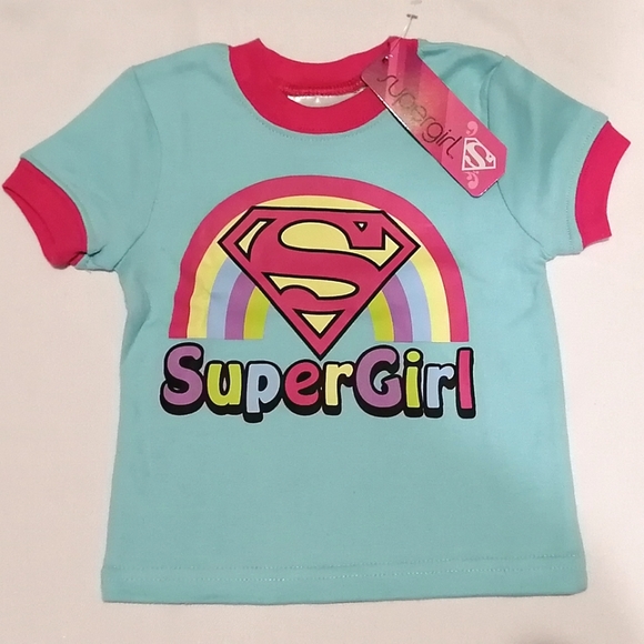 🔥SALE🔥Supergirl DC Comics 2pc Girl's Pajamas Pajama Set NWT Sizes 0-3M & 6-12M - Picture 2 of 9